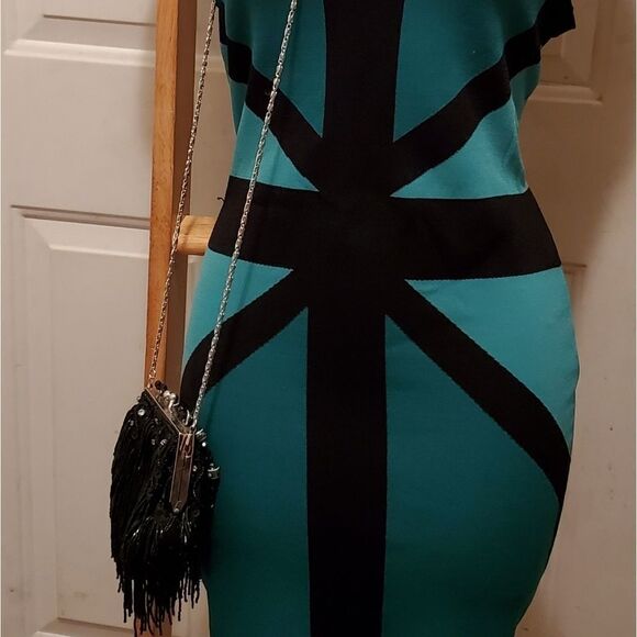 Kiss Lock Crossbody & Handbag Beaded pouch Rhinestone - Picture 4 of 10